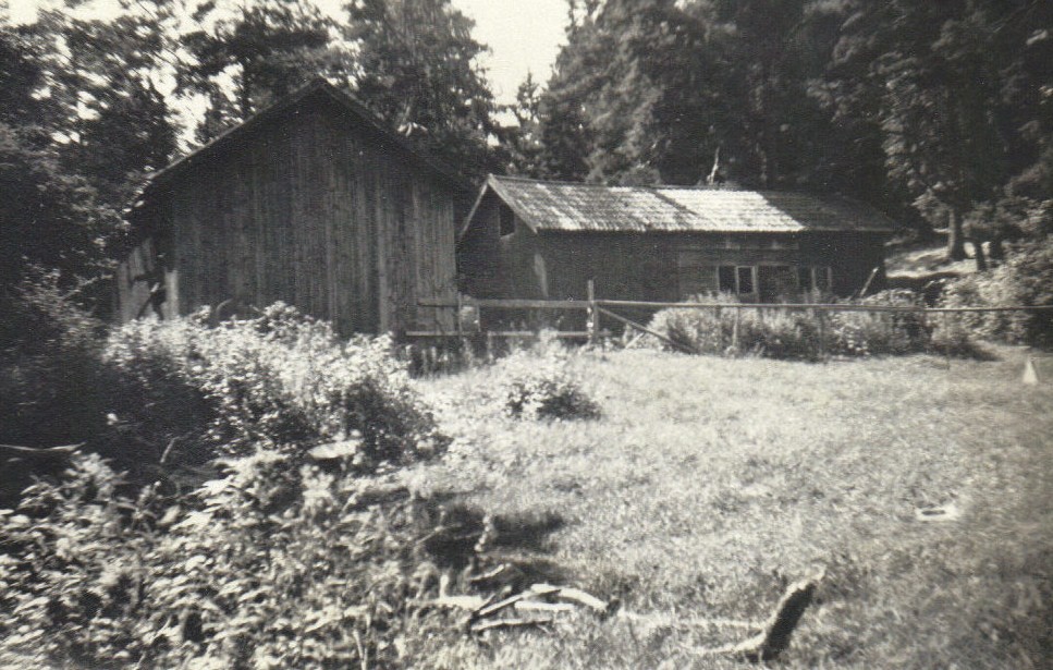 Ladan och lagårn 1945.